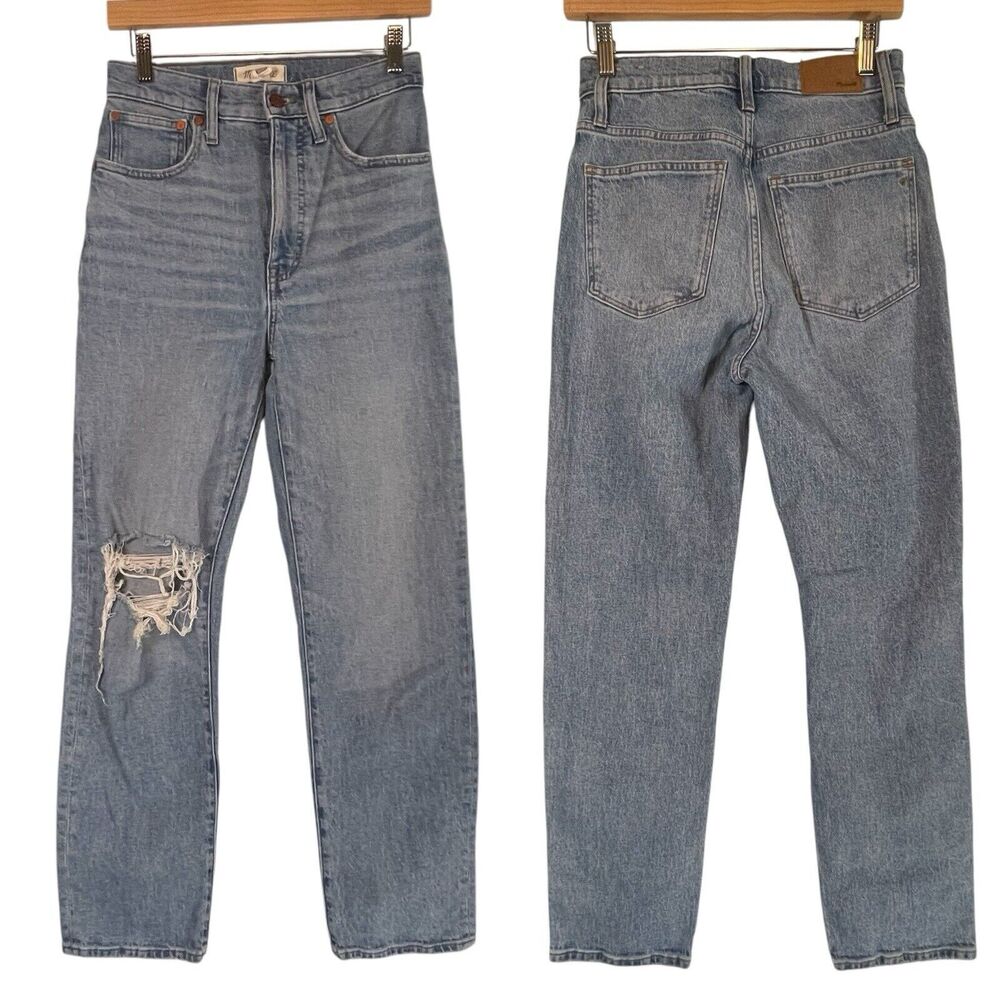 Madewell Jeans SIZE 25 The Perfect Vintage Straight Jean Denim Reinhart Wash